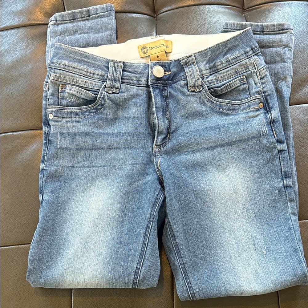 Democracy Women's Light Blue Straight Leg Jeans